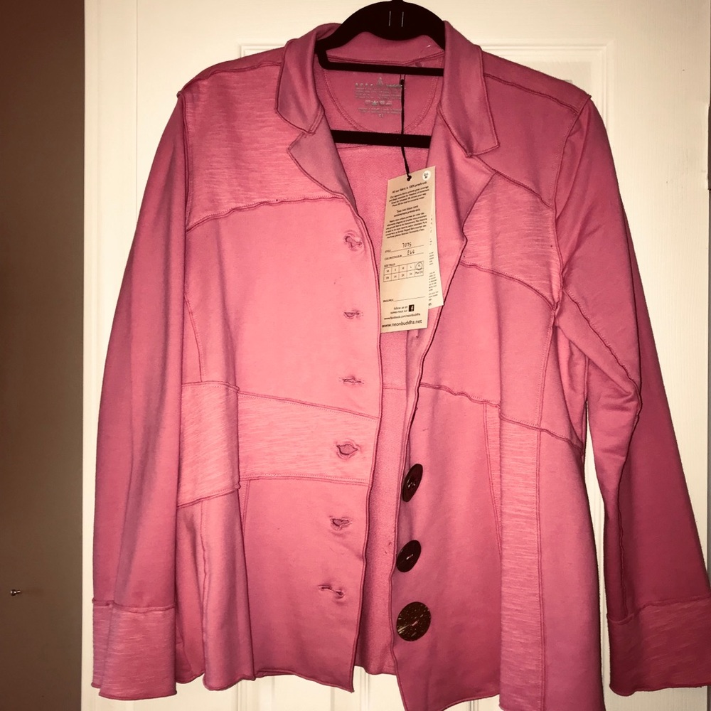 NWT Pink knit jacket